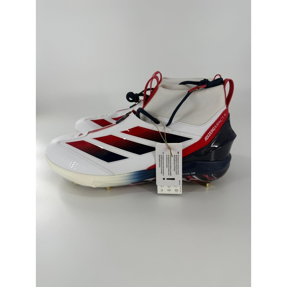 Adidas Adizero Impact TPU 2.0 USA Baseball Cleats KK1074 Red White Blue Size 14